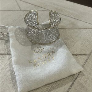 Kendra Scott Gold and Silver Filigree Cuff
